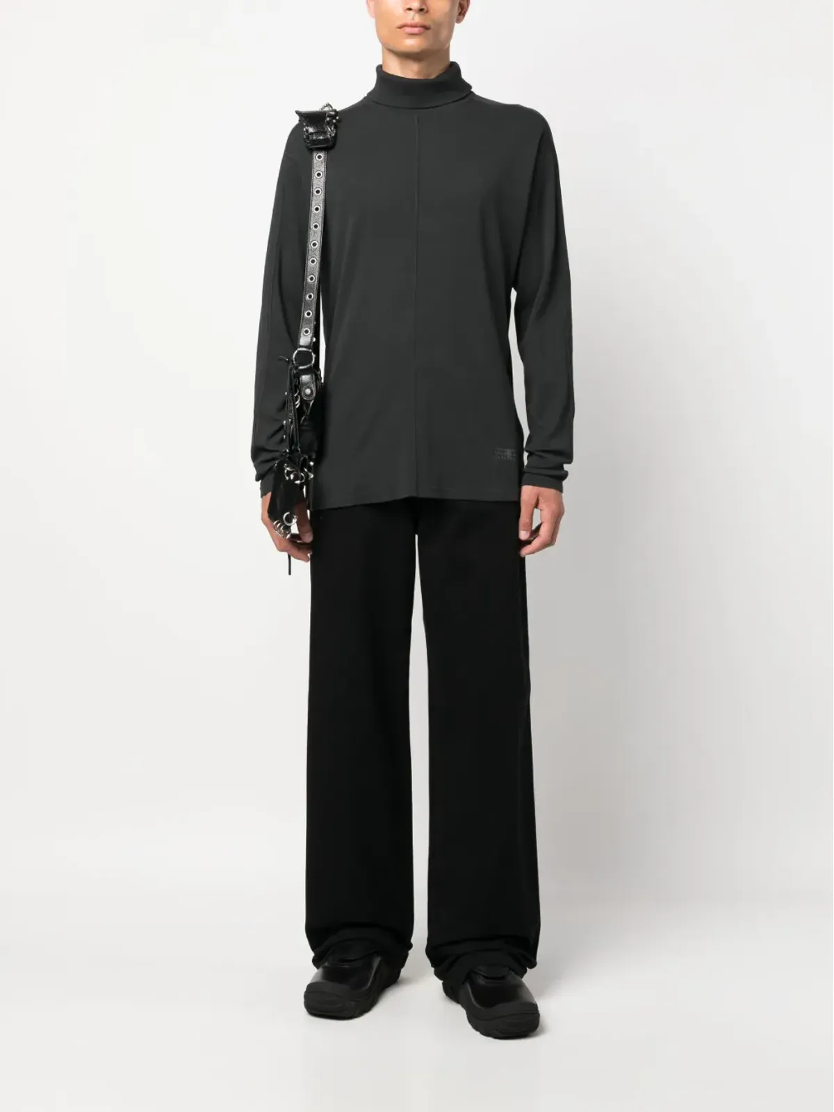 MM6 Maison Margiela ロールネックリブ編みジャンパー - 画像2
