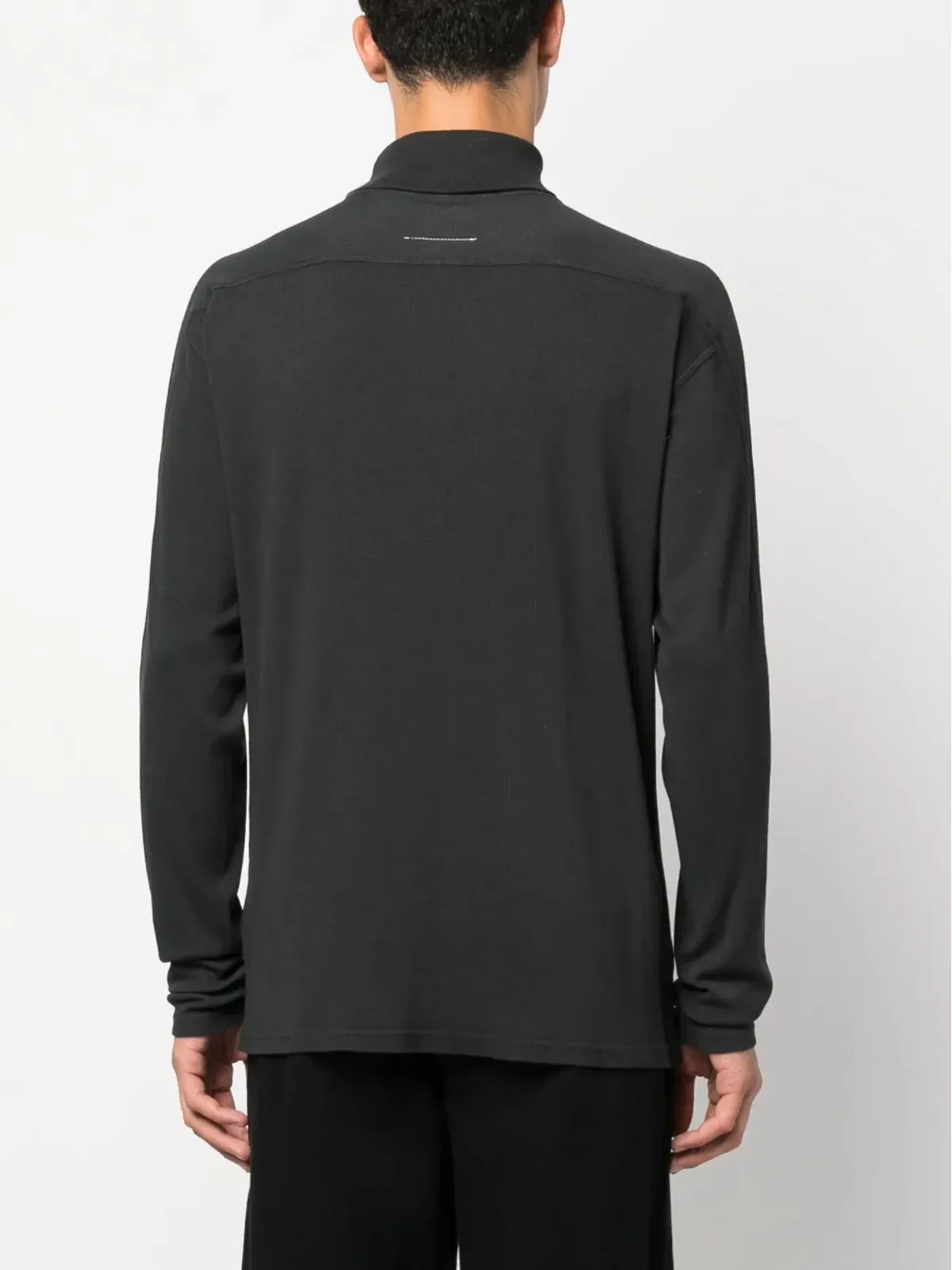 MM6 Maison Margiela ロールネックリブ編みジャンパー - 画像4