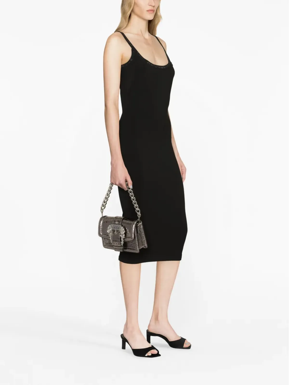 Versace Jeans Couture バロックバックル クロスボディバッグ - Silver - 画像2
