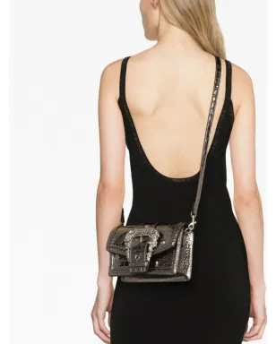 Versace Jeans Couture バロックバックル クロスボディバッグ - Silver - サムネイル3