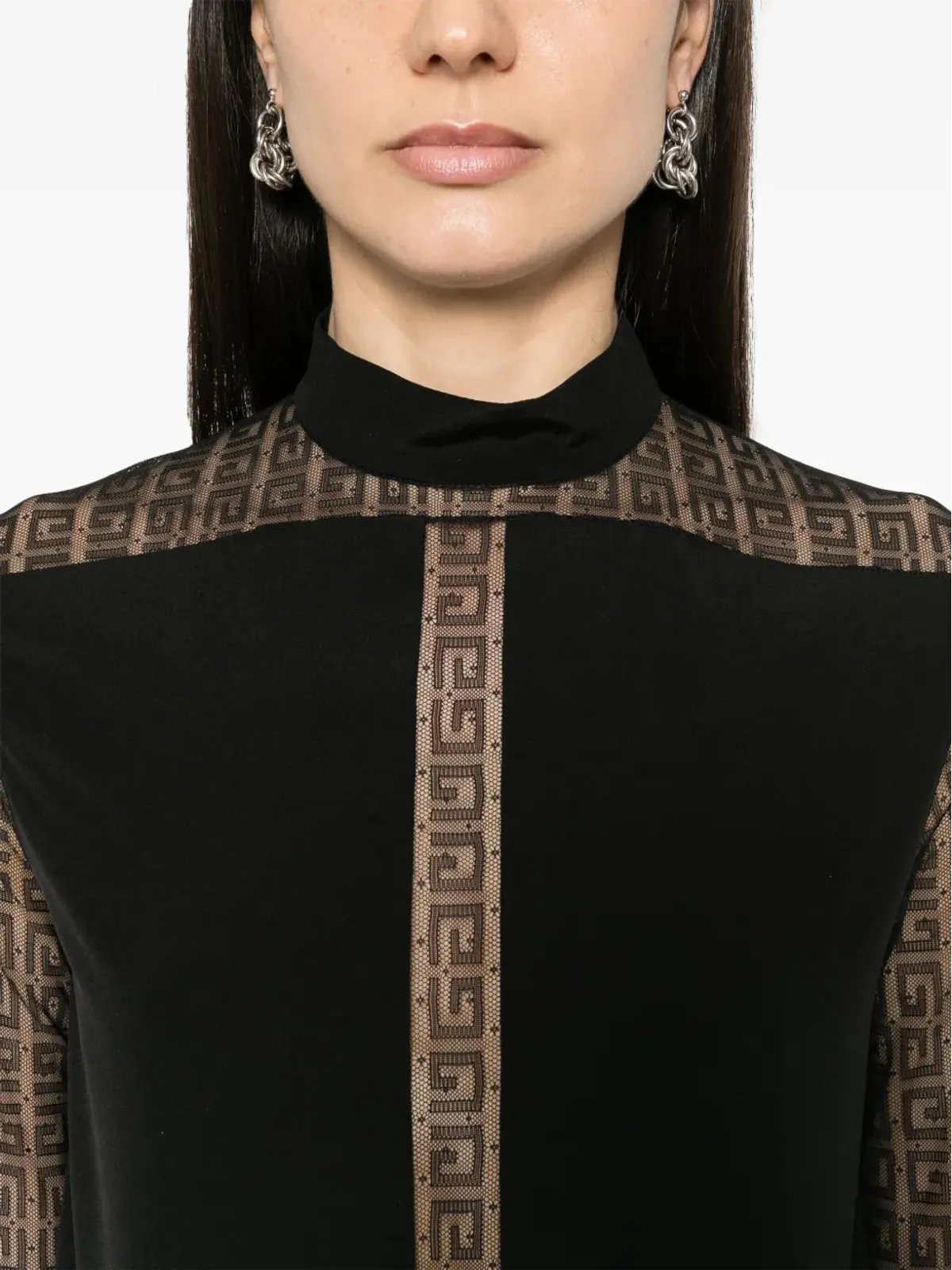 Givenchy 4Gパターン シルク ブラウス - 画像5