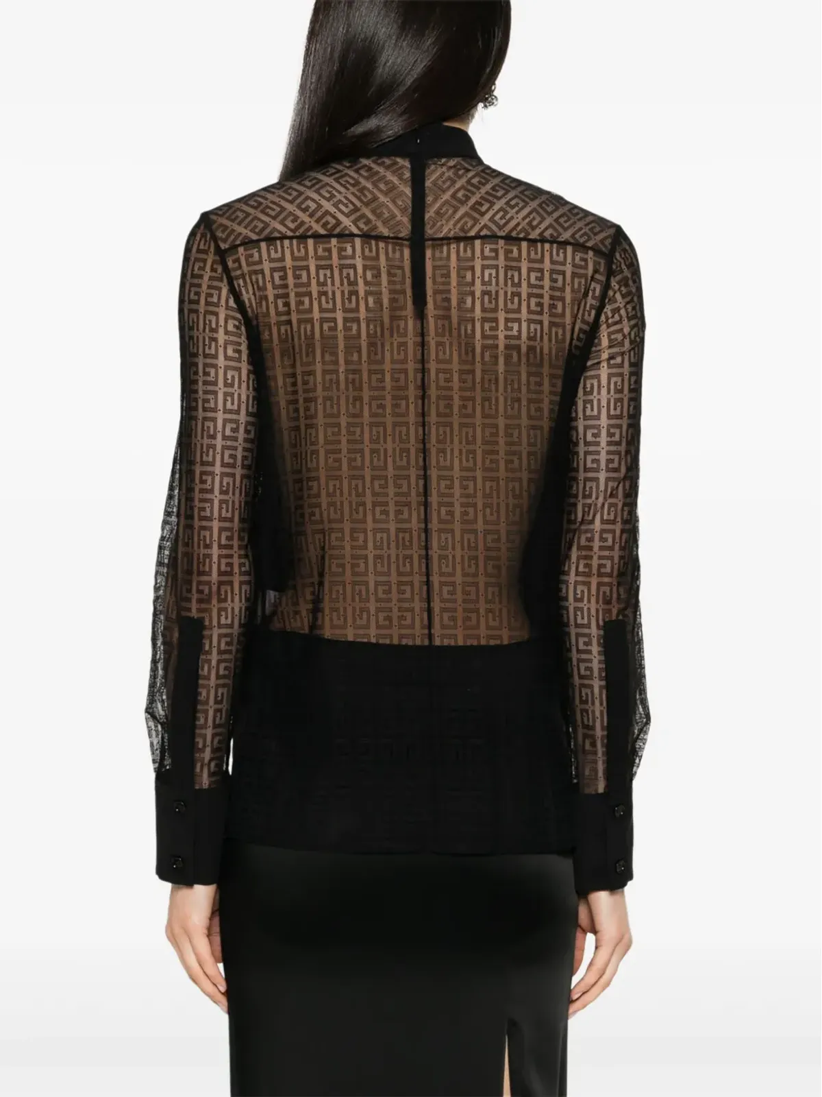 Givenchy 4Gパターン シルク ブラウス - 画像4