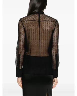 Givenchy 4Gパターン シルク ブラウス - サムネイル4