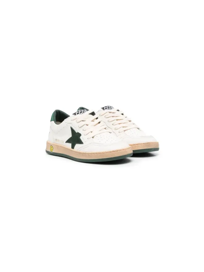 Golden Goose Kids Golden Goose Kids Ball Star ロゴパッチ レザー スニーカーの商品画像