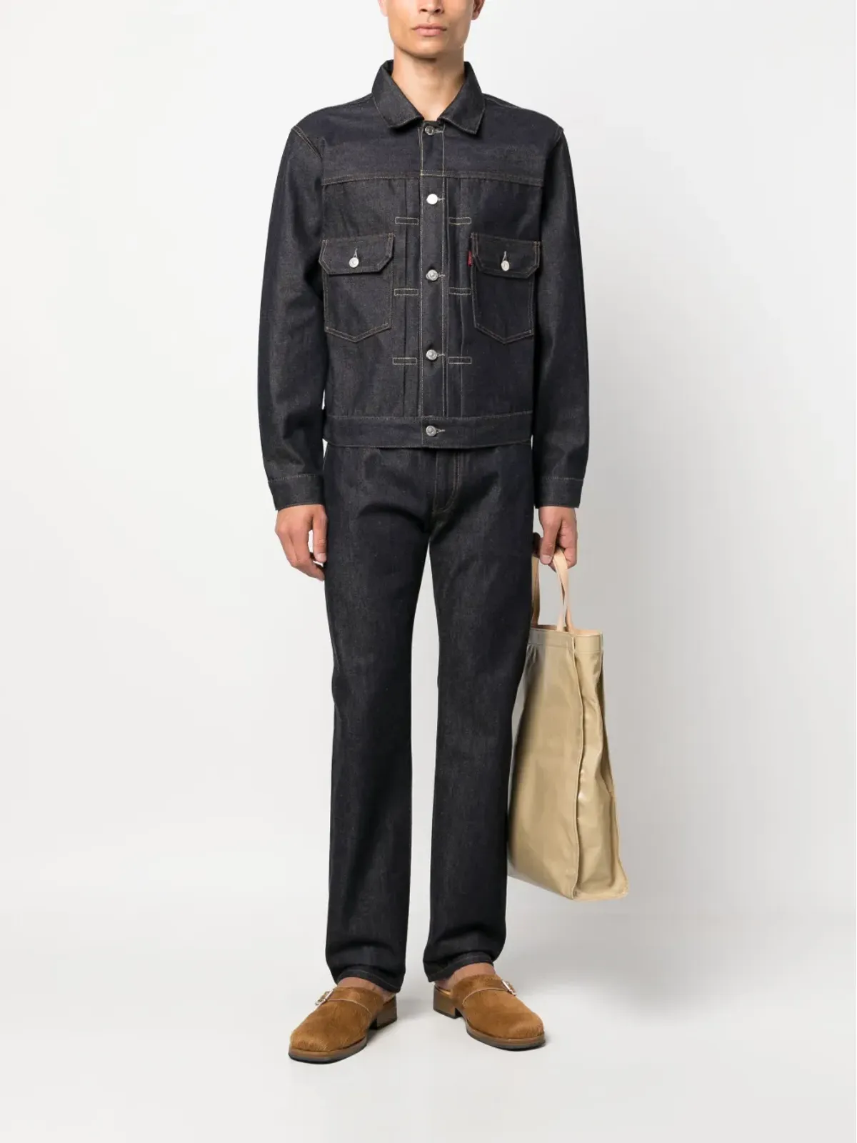 Levi's ミッドライズ ワイドレッグ ジーンズ - ブルー - 画像2