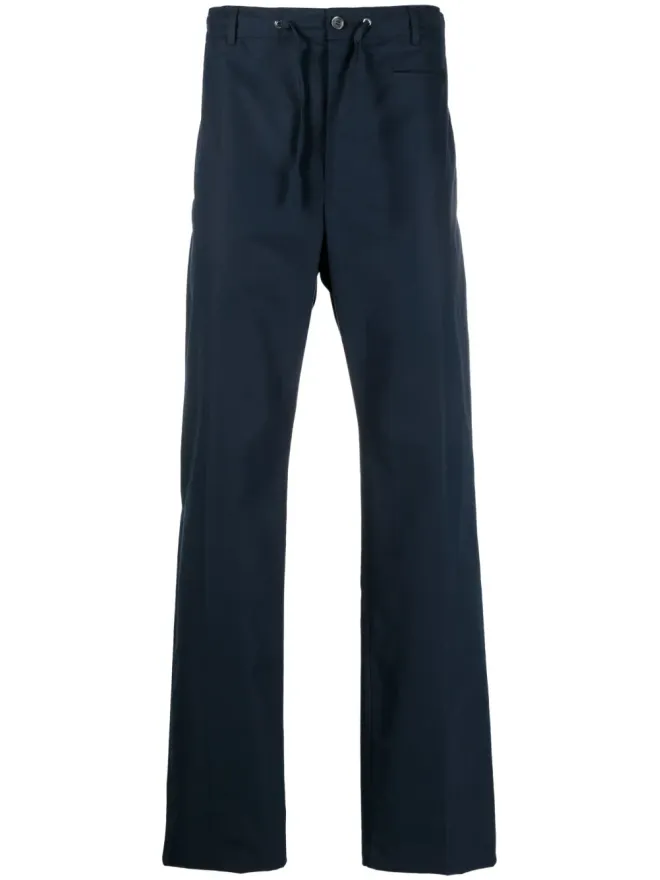 Alexander McQueen Alexander McQueen ドローストリングウェスト コットンパンツの商品画像