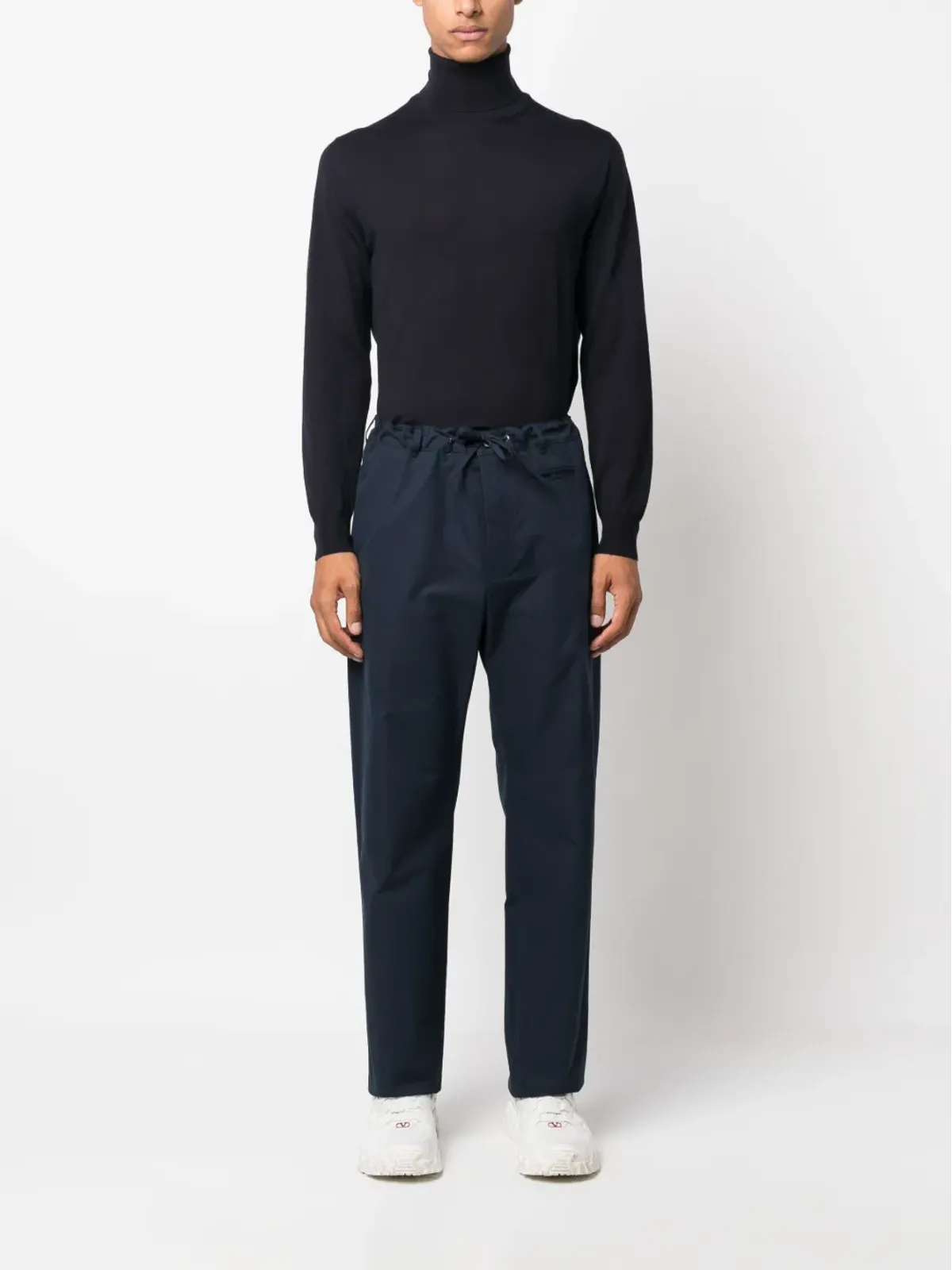 Alexander McQueen ドローストリングウェスト コットンパンツ - 画像2