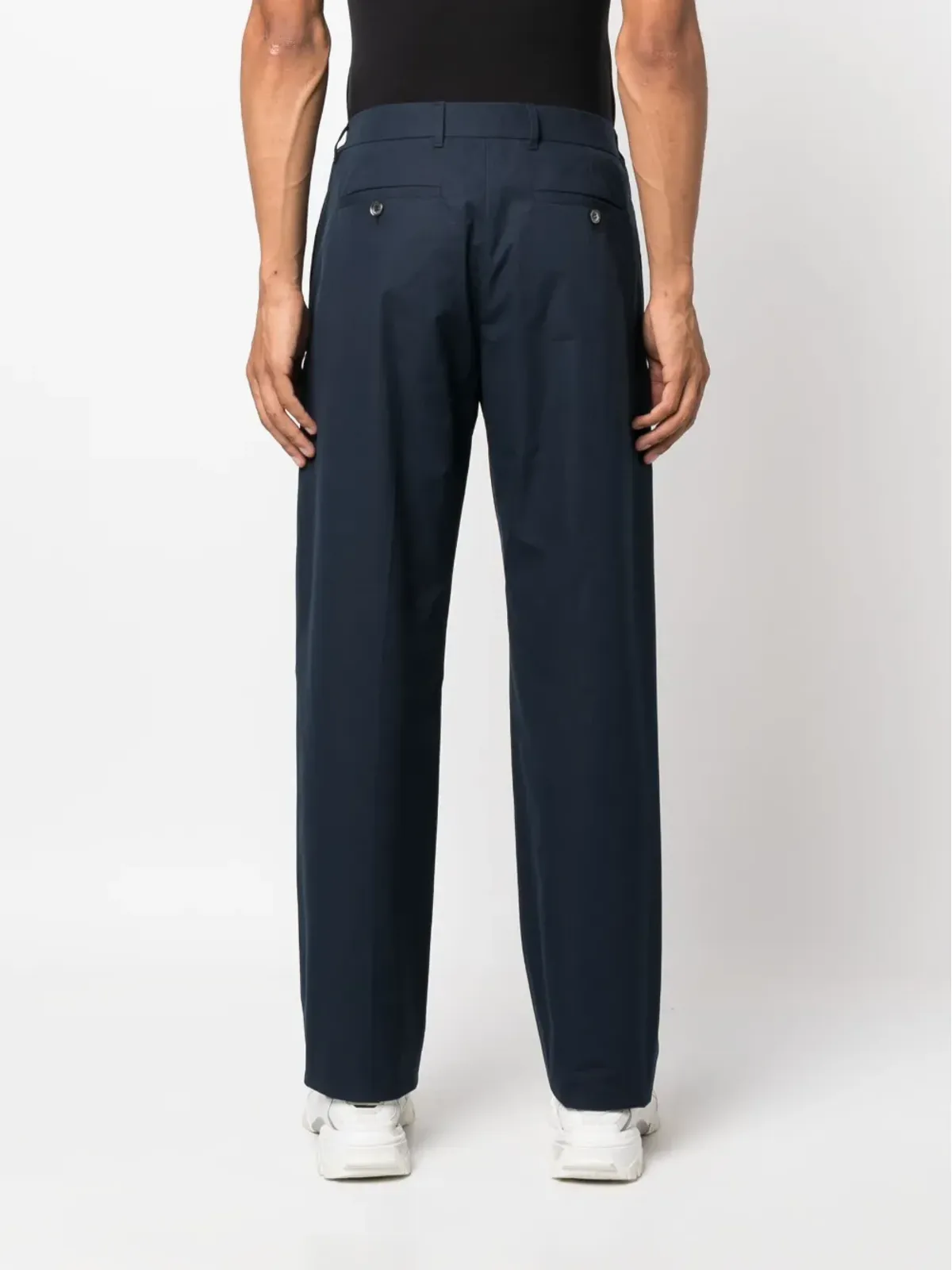 Alexander McQueen ドローストリングウェスト コットンパンツ - 画像4