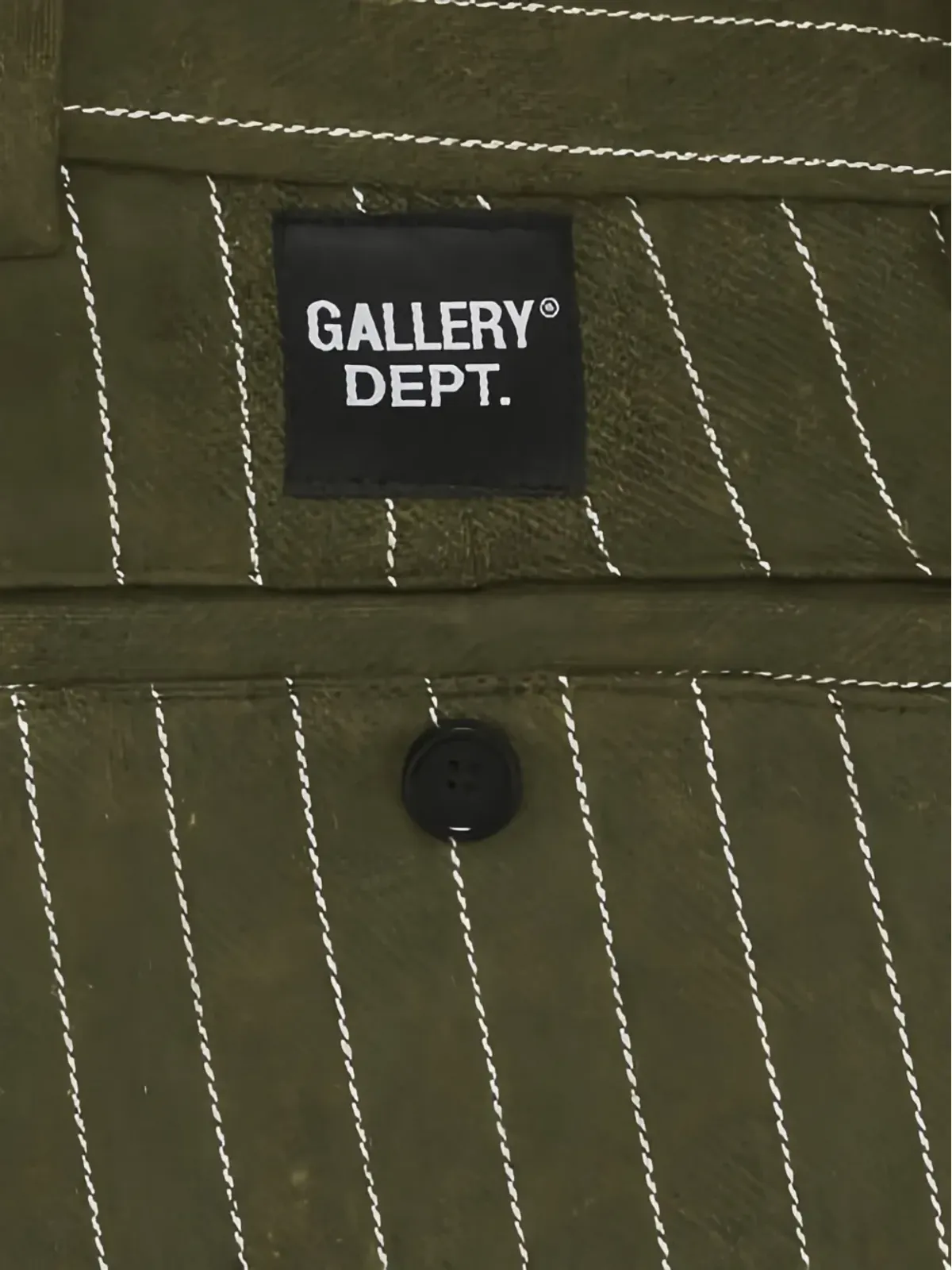 GALLERY DEPT. ピンストライプフレアパンツ - グリーン - 画像2