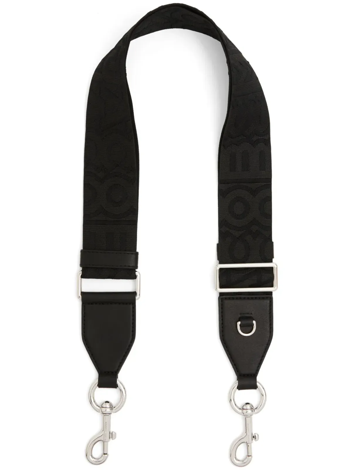 Marc Jacobs The Strap ロゴモチーフストラップ（ブラック） - 画像1