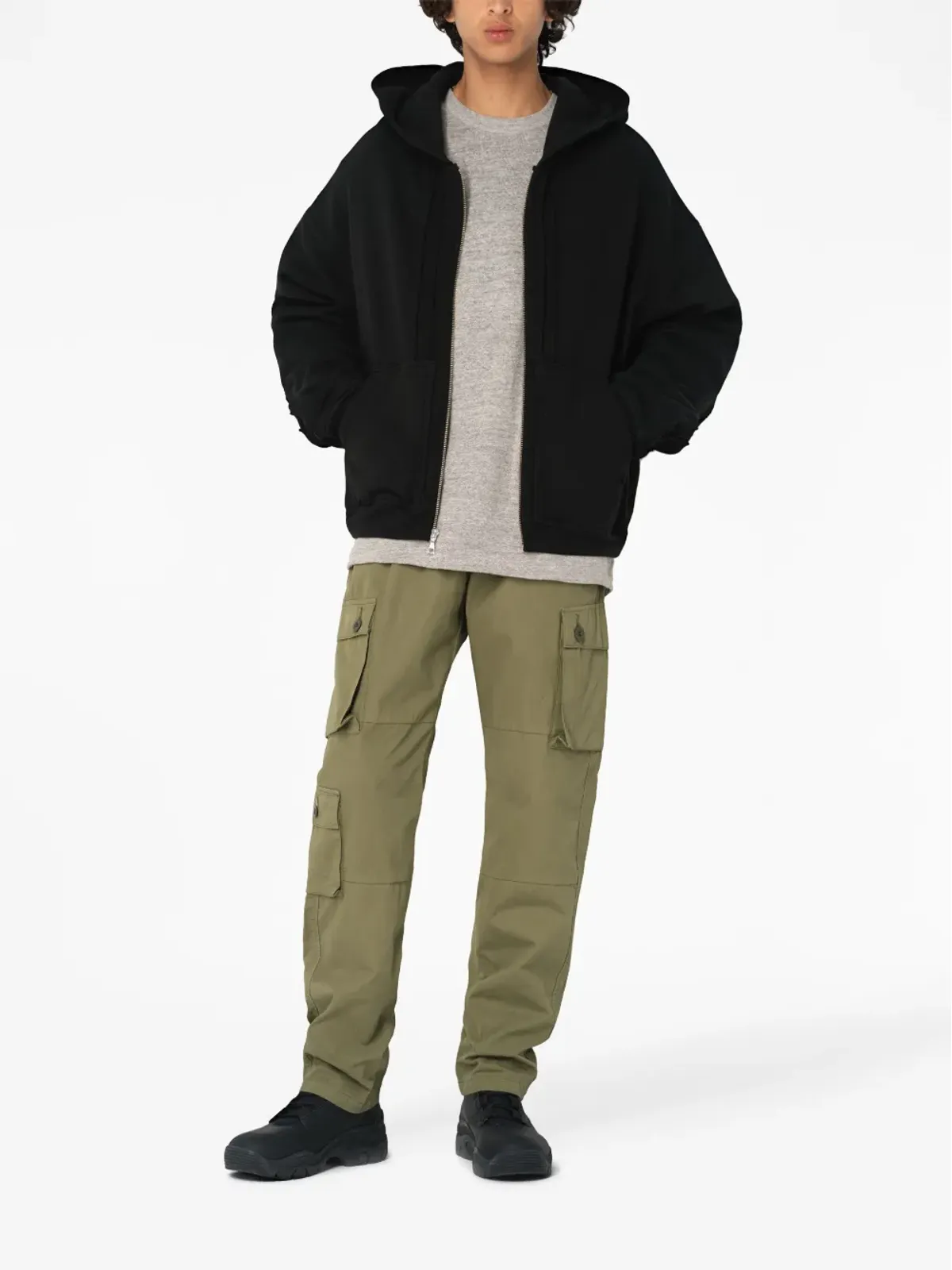 John Elliott ストレートレッグ コットン カーゴパンツ - 画像2
