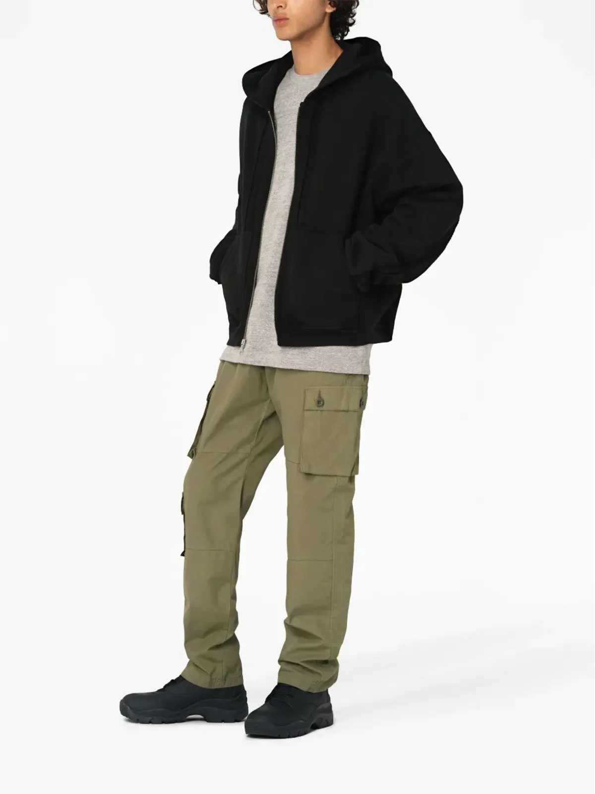 John Elliott ストレートレッグ コットン カーゴパンツ - 画像3