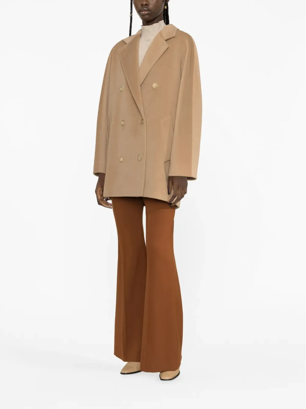 Max Mara Rebus ダブルブレストコート - ブラウン - 画像2