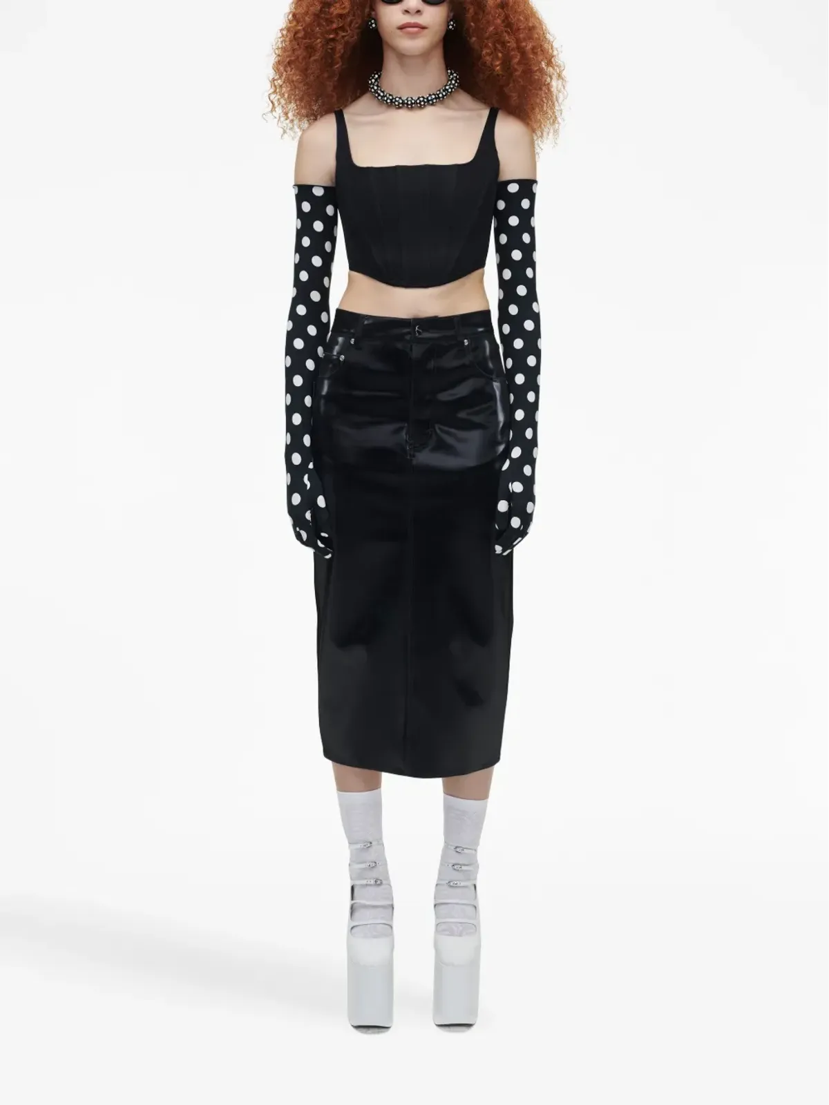 Marc Jacobs デニムビスチェトップ - ブラック - 画像2