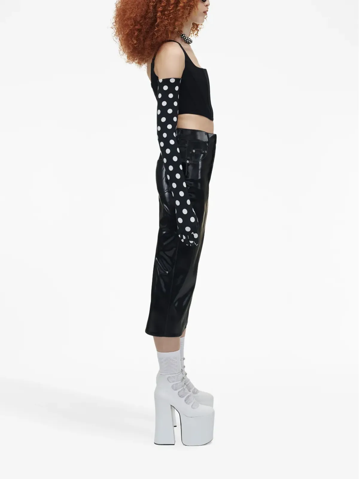 Marc Jacobs デニムビスチェトップ - ブラック - 画像3