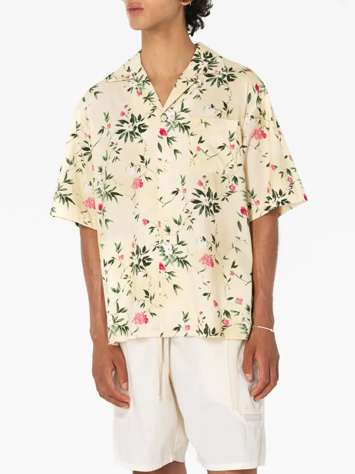 John Elliott 花柄プリント半袖シャツ - 画像5