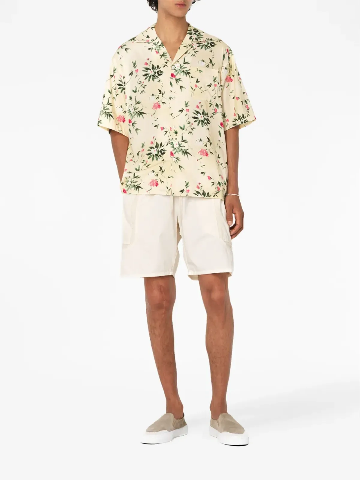 John Elliott 花柄プリント半袖シャツ - 画像2