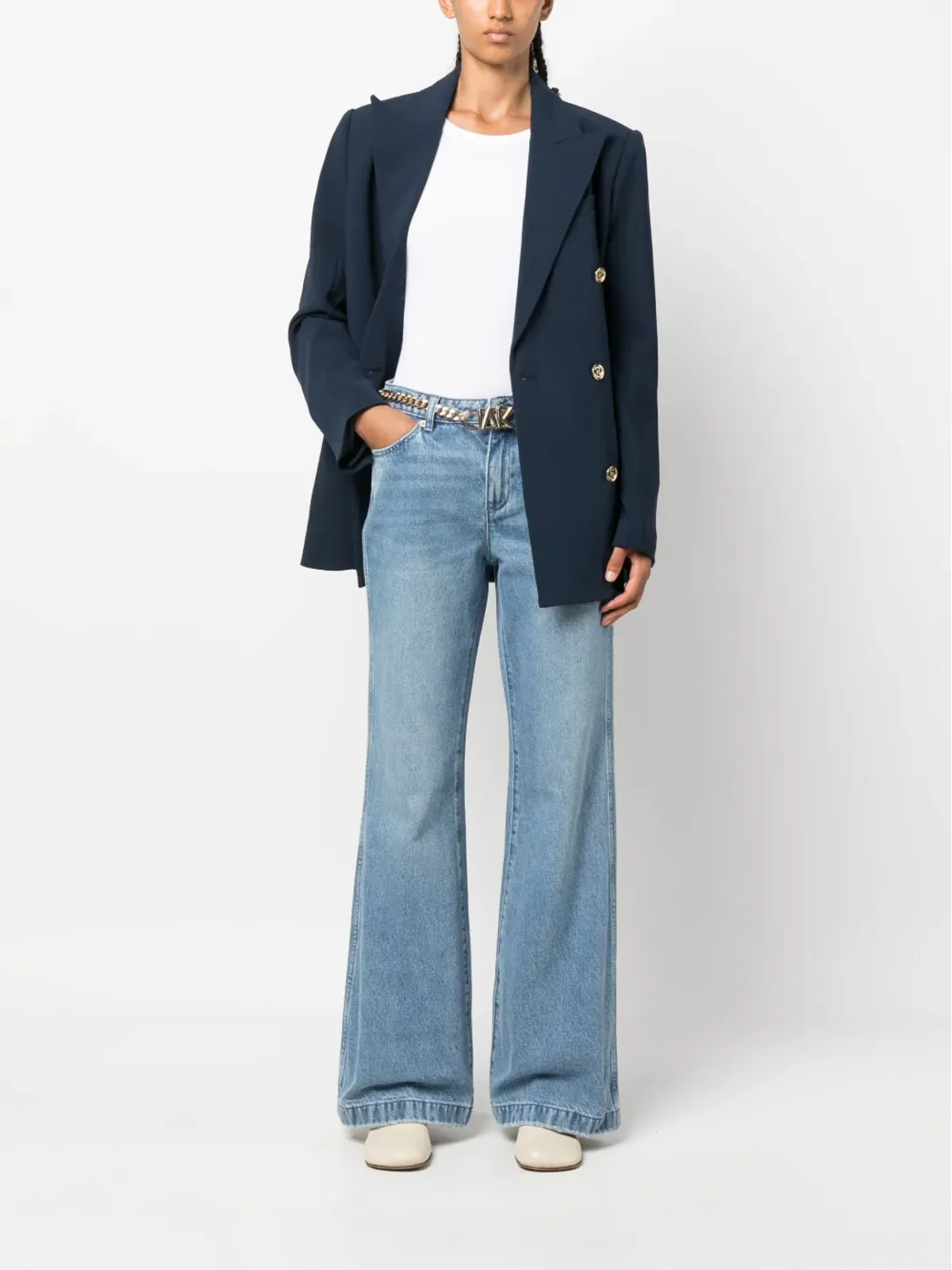 Michael Michael Kors ベルト付き ブーツカット ジーンズ - 画像2