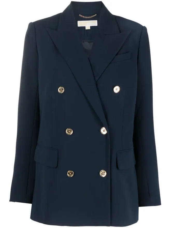 Michael Michael Kors Michael Michael Kors ロゴボタン ダブルブレスト ブレザー（ブルー）の商品画像