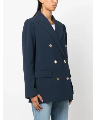 Michael Michael Kors ロゴボタン ダブルブレスト ブレザー（ブルー） - サムネイル3