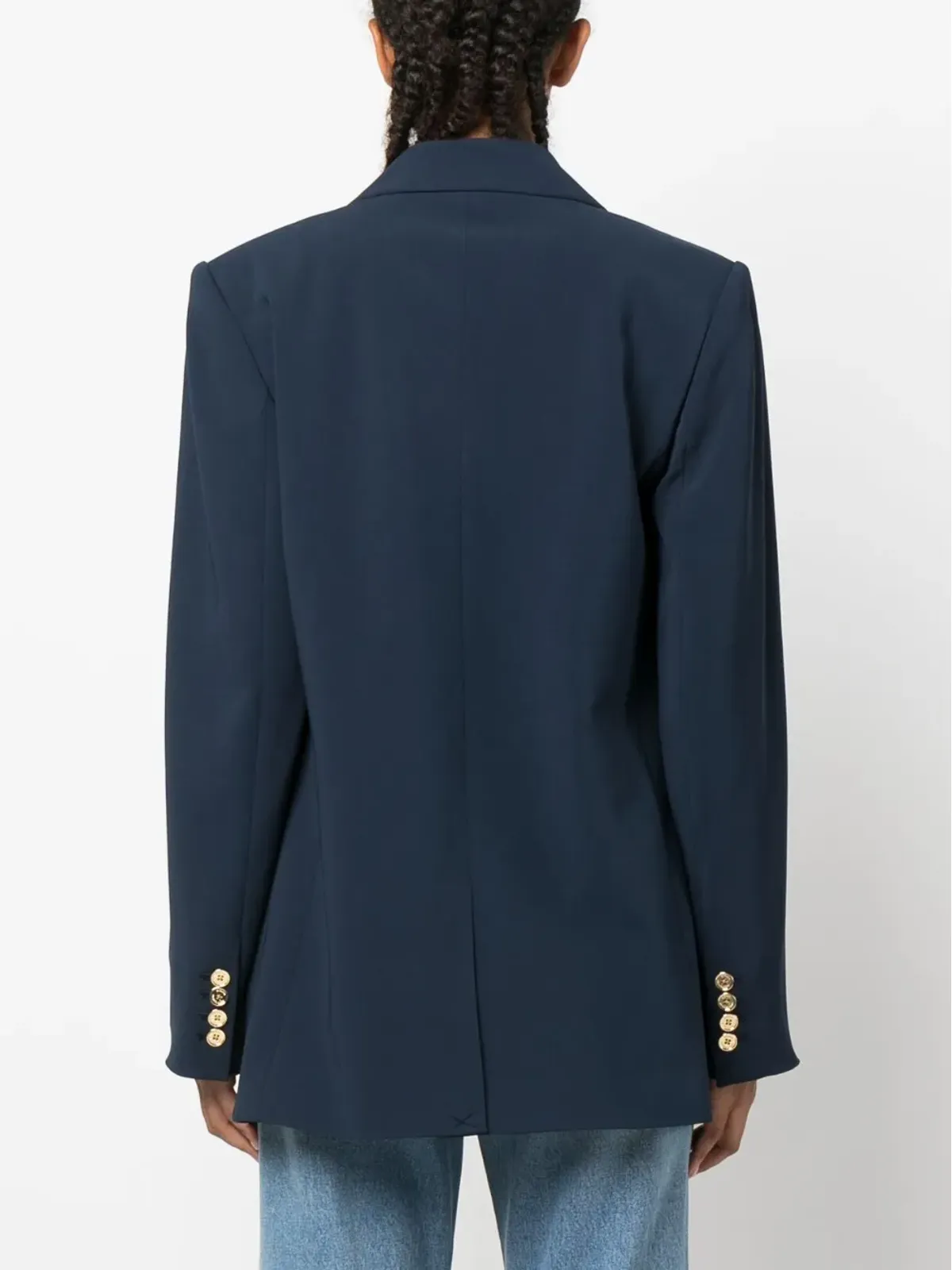 Michael Michael Kors ロゴボタン ダブルブレスト ブレザー（ブルー） - 画像4