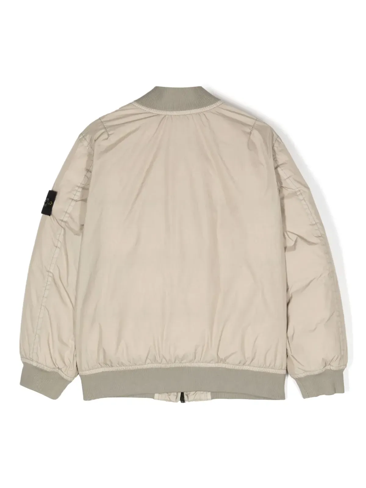 Stone Island Junior コンパスパッチ付きパッド入りボンバー ジャケット - 画像2