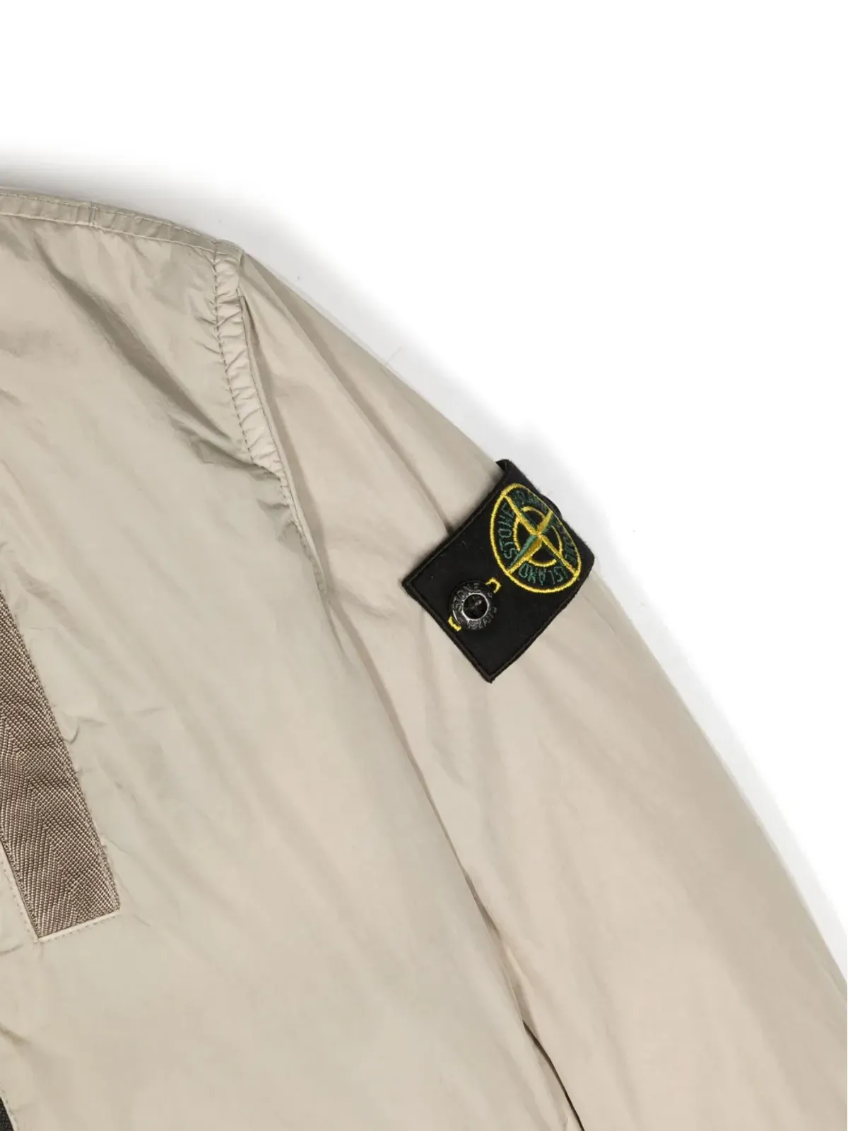 Stone Island Junior コンパスパッチ付きパッド入りボンバー ジャケット - 画像3