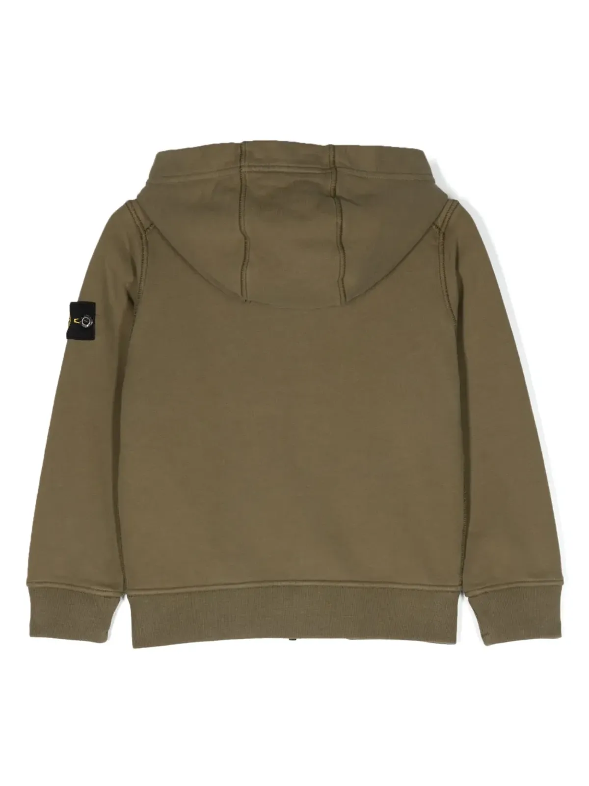 Stone Island Junior Compassロゴパッチ付きジップカーディガン - 画像2