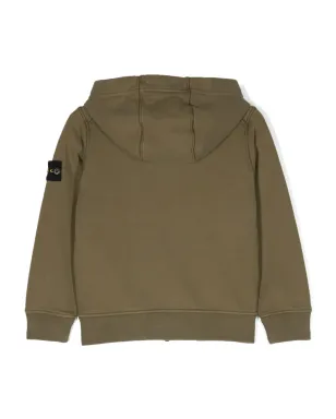 Stone Island Junior Compassロゴパッチ付きジップカーディガン - サムネイル2