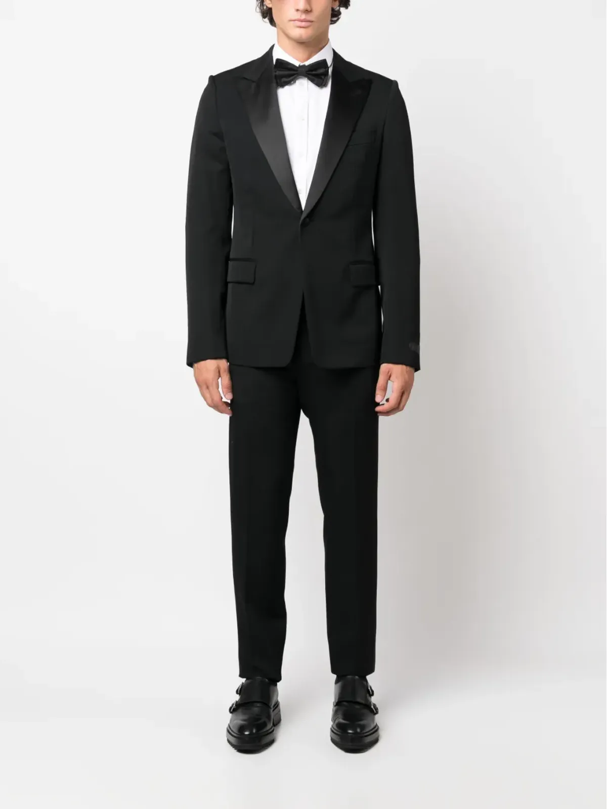 Lanvin シングルブレスト ウール タキシードジャケット - ブラック - 画像2