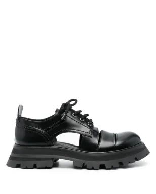 Alexander McQueen カットアウトレザー オックスフォードシューズ - サムネイル1