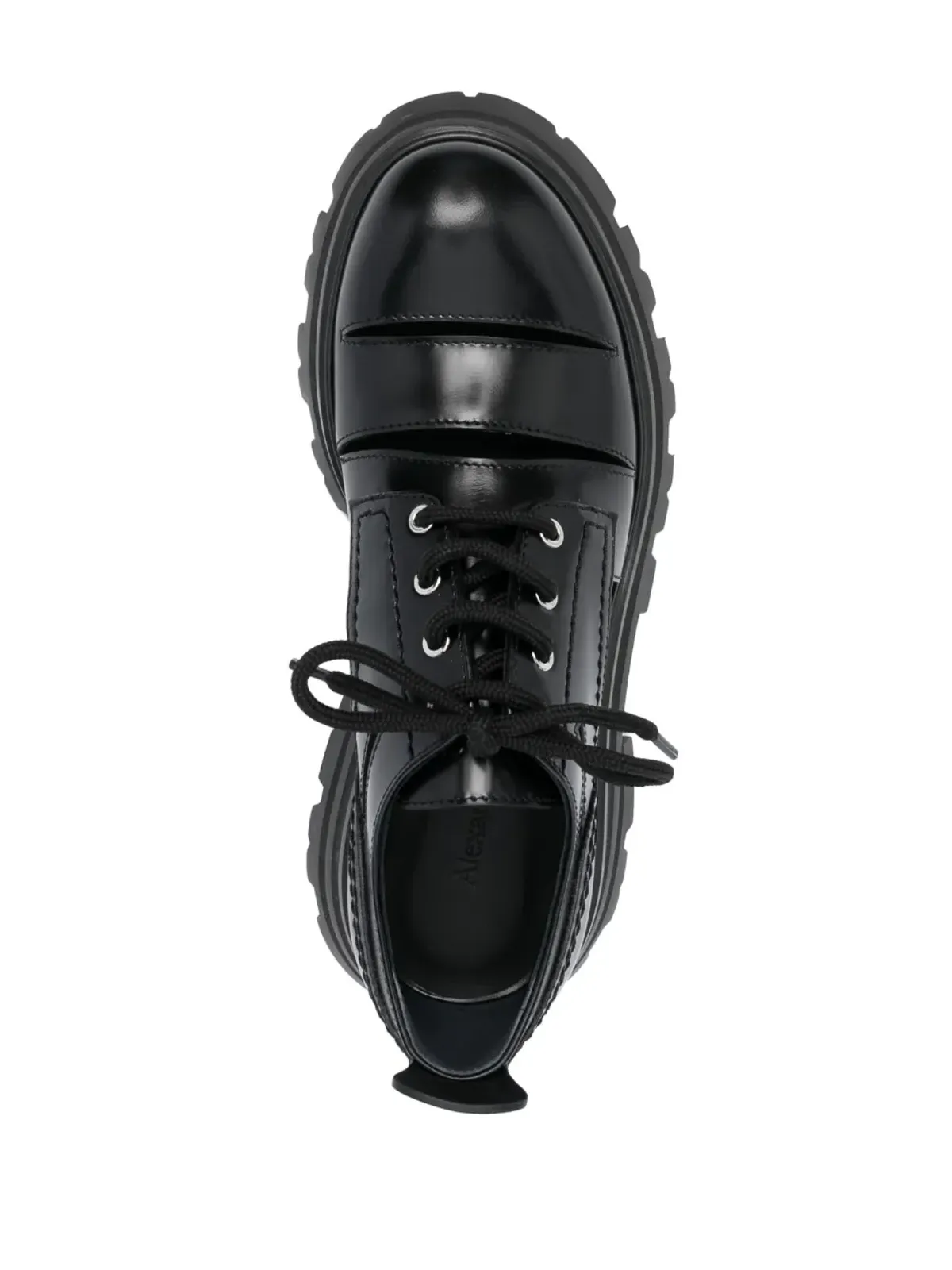 Alexander McQueen カットアウトレザー オックスフォードシューズ - 画像4