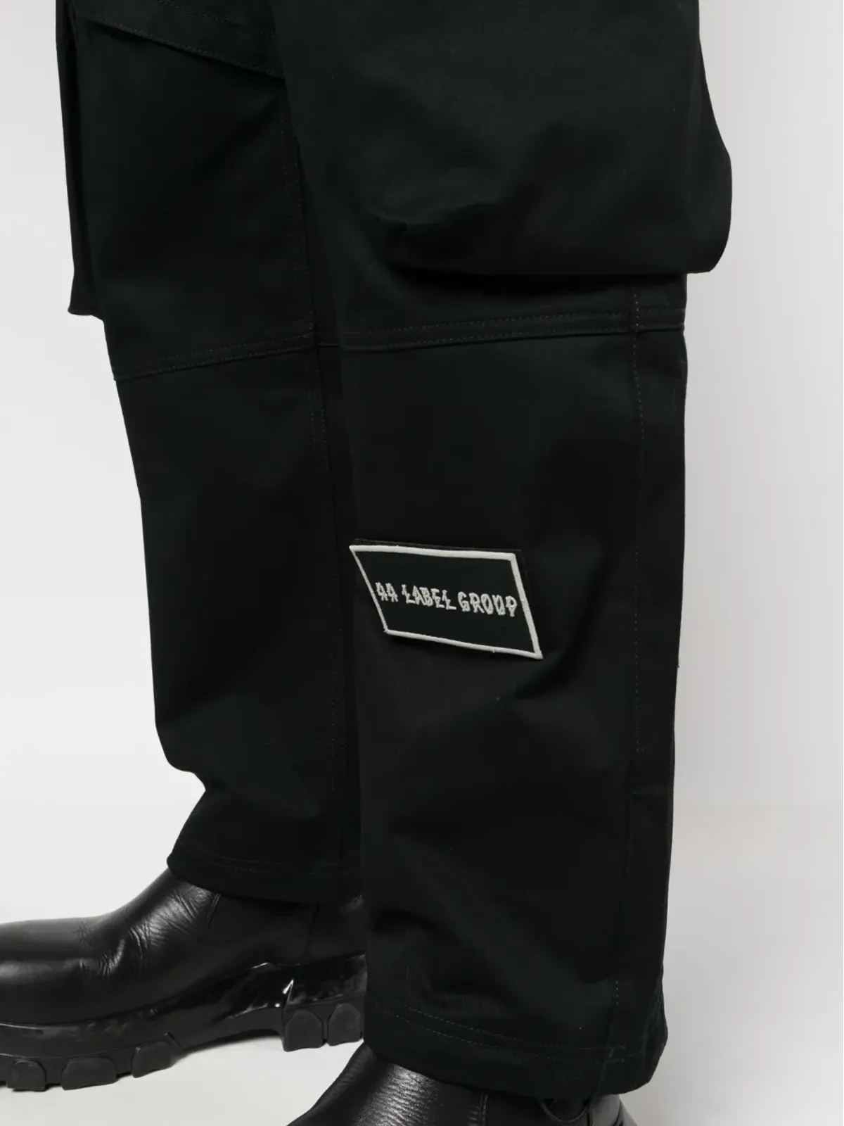 44 LABEL GROUP ロゴパッチ コットン カーゴパンツ - 画像5