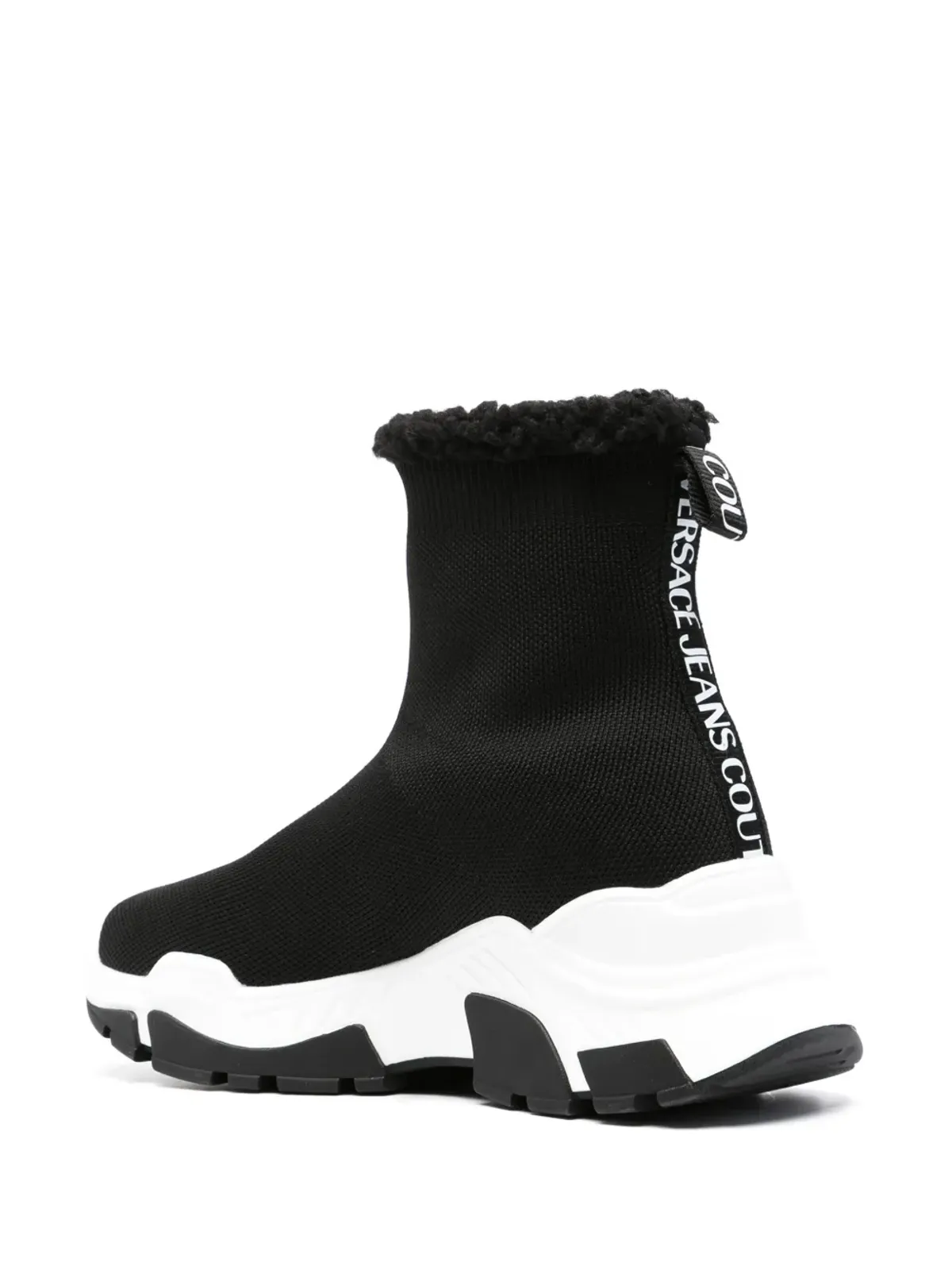 Versace Jeans Couture ベリー編み込みハイトップスニーカー - 画像3