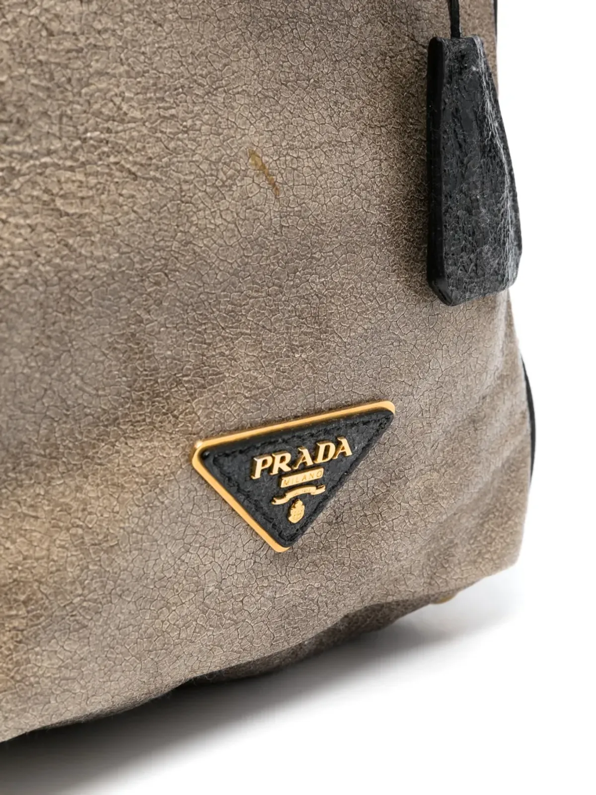 Prada Pre-Owned スタッズ付きジップ式ツーウェイバッグ - 画像4