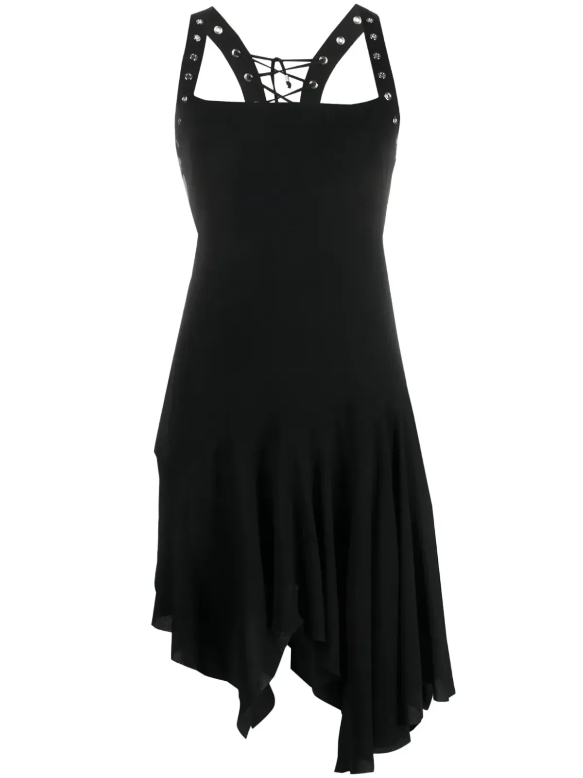 Blumarine レースアップ アシンメトリック ショートドレス - 画像1