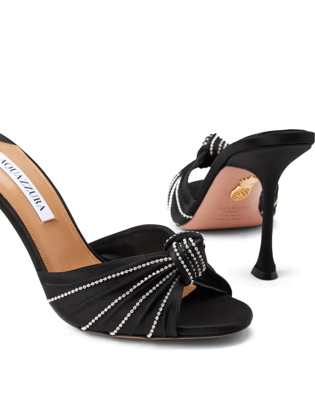 Aquazzura アトリエ スエード サンダル - ブラック - 画像4