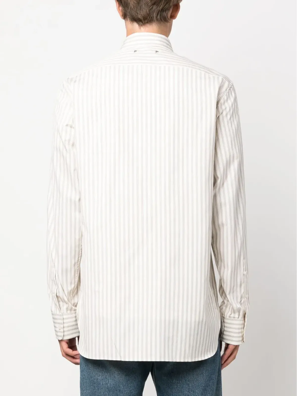 Golden Goose ストライプコットン ボタンアップシャツ - 画像4