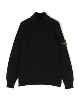 Stone Island Junior ファネルネックニットジャンパー - サムネイル1
