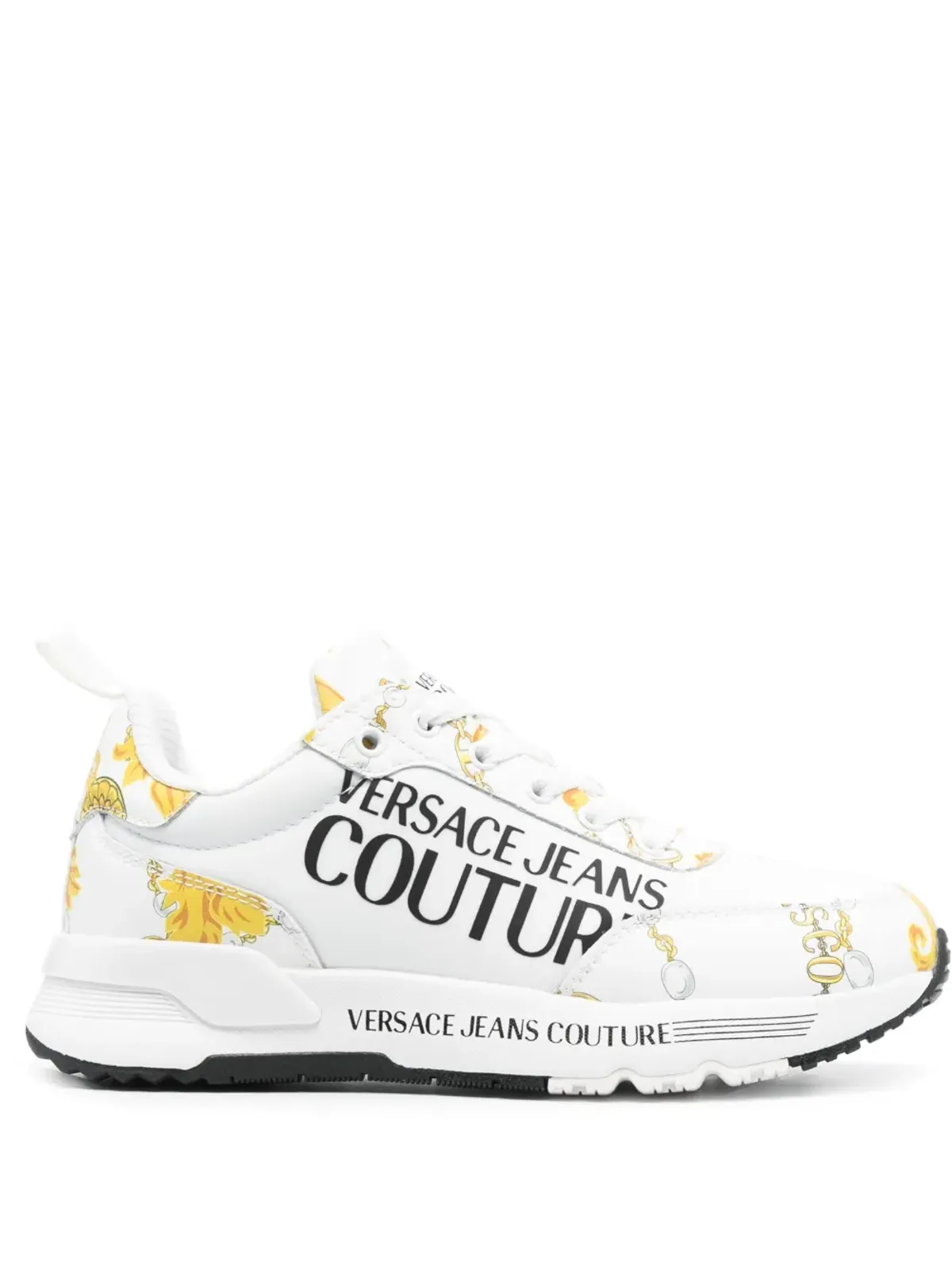 Versace Jeans Couture バロック柄 ローカットスニーカー - White - 画像1