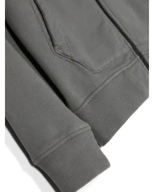 Stone Island Junior コンパスバッジ ジップアップ パーカー - Grey - サムネイル3