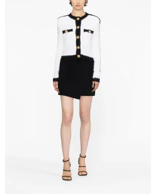 Balmain クロップドツイードジャケット - サムネイル2