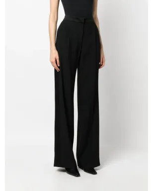 Alberta Ferretti テーラードカット ワイドレッグパンツ - ブラック - サムネイル3