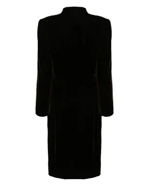 Valentino Garavani Pre-Owned 1980年代ベルベットスカートスーツ - ブラウン - サムネイル2