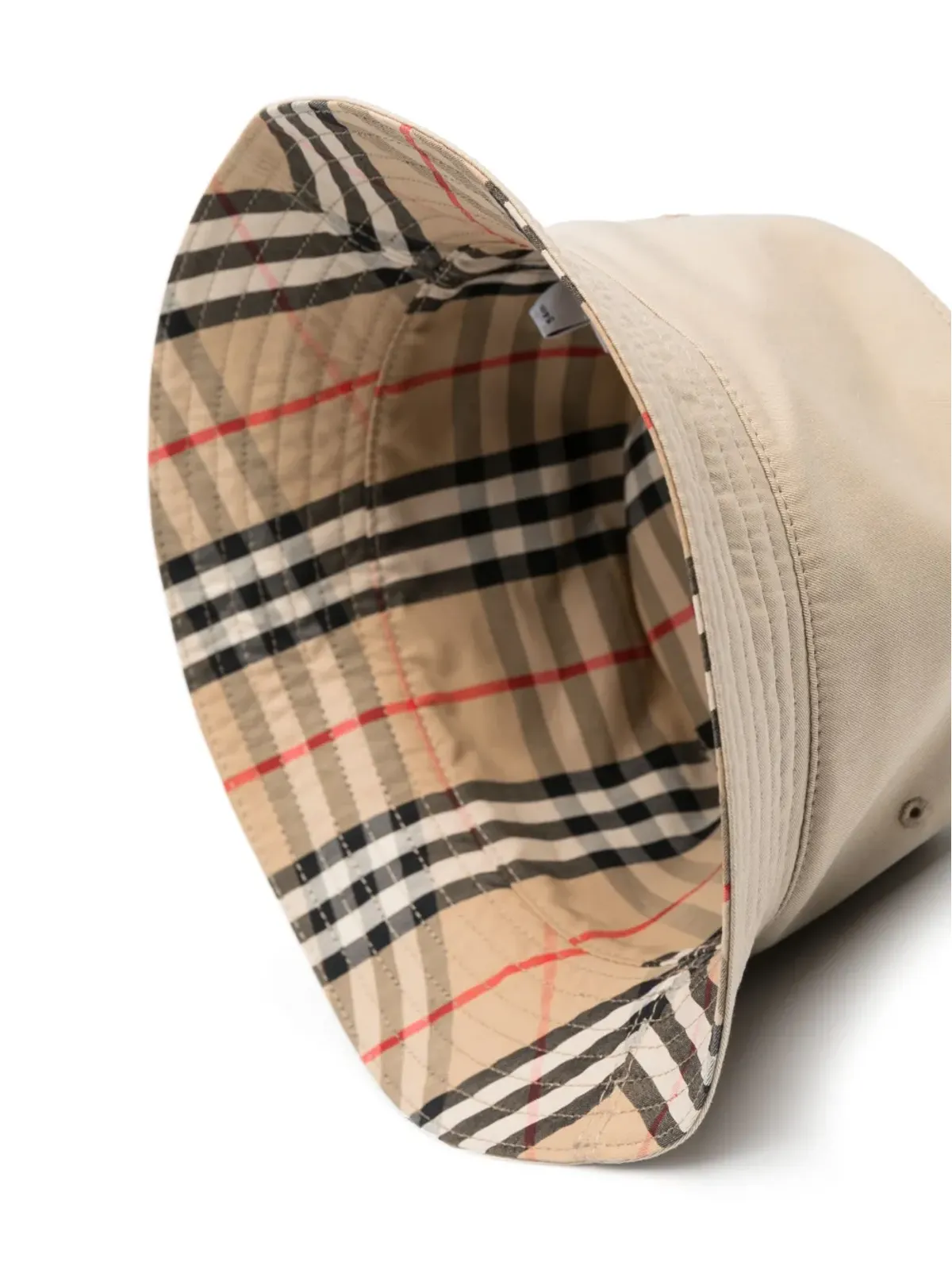 Burberry Kids チェック柄リバーシブルバケットハット - 画像2