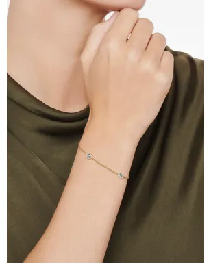 Kiki McDonough 18ct Yellow Grace Gold Green Amethyst and Diamond Bracelet - サムネイル4