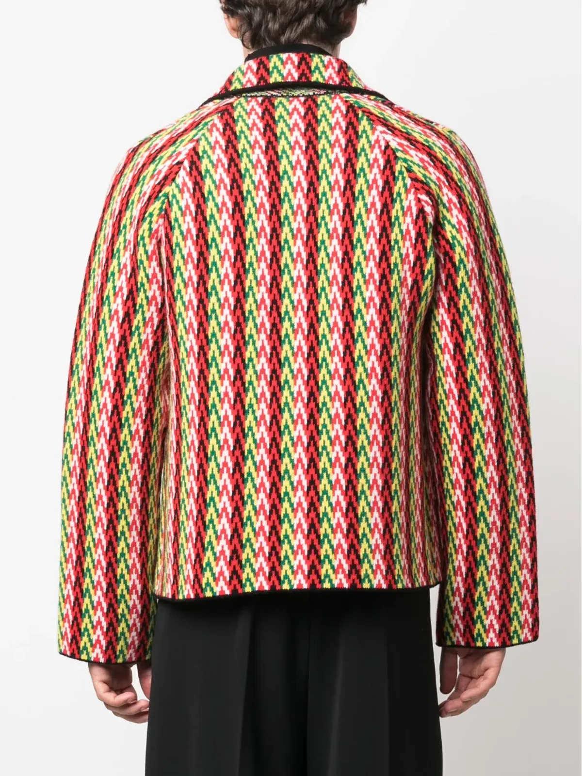 Lanvin カーブ メリノウール カーディガン - グリーン - 画像4