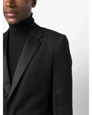 Givenchy シングルブレスト ウールブレザー ブラック - サムネイル5