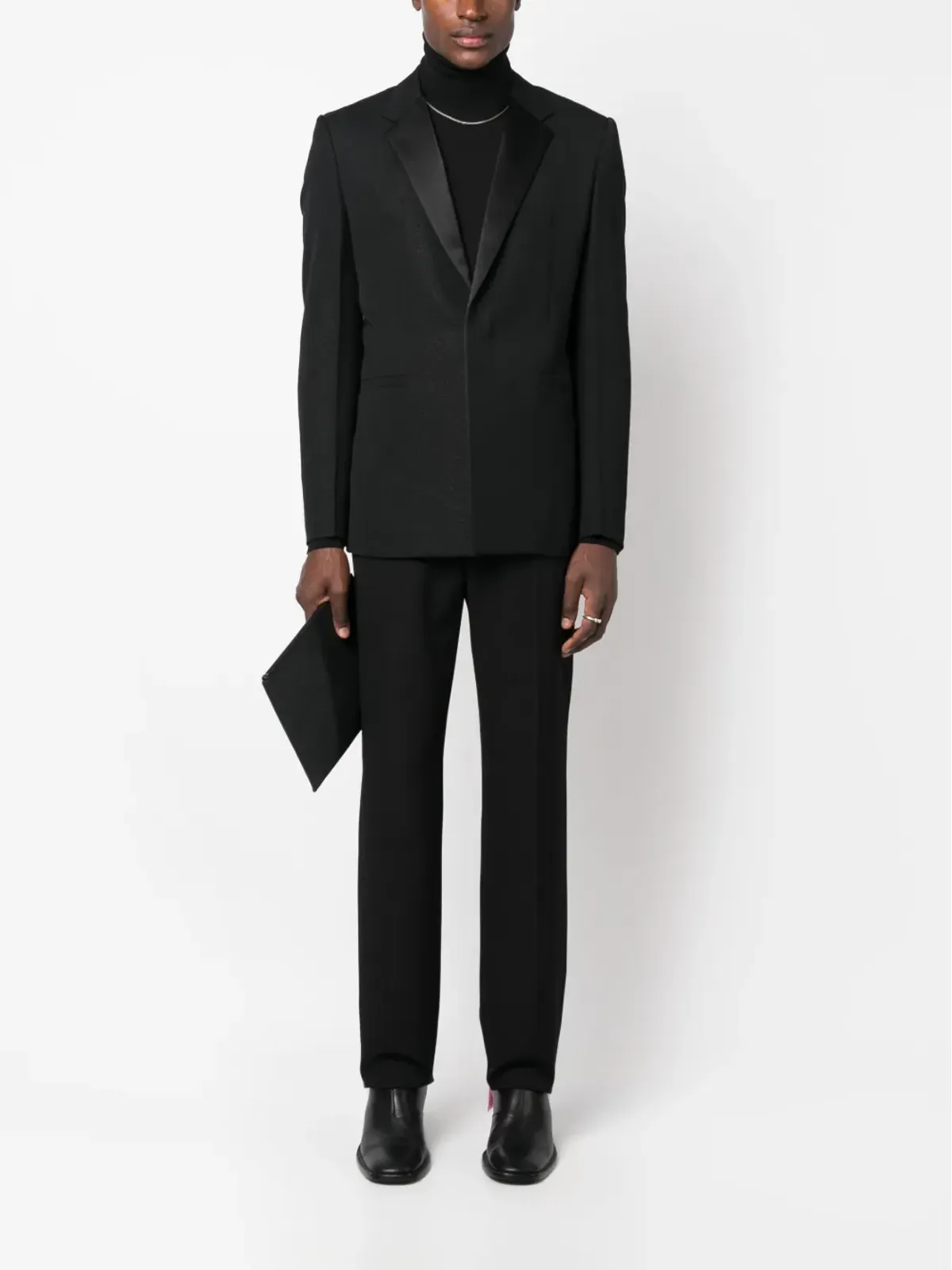 Givenchy シングルブレスト ウールブレザー ブラック - 画像2