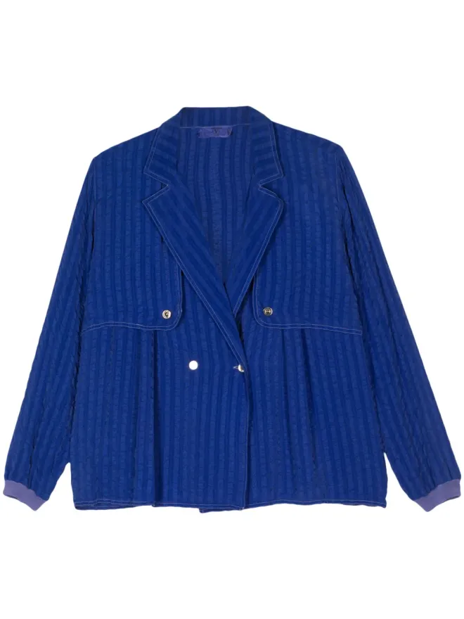 Valentino Garavani Pre-Owned Valentino Garavani Pre-Owned 1980s シアサッカー ジャケットの商品画像